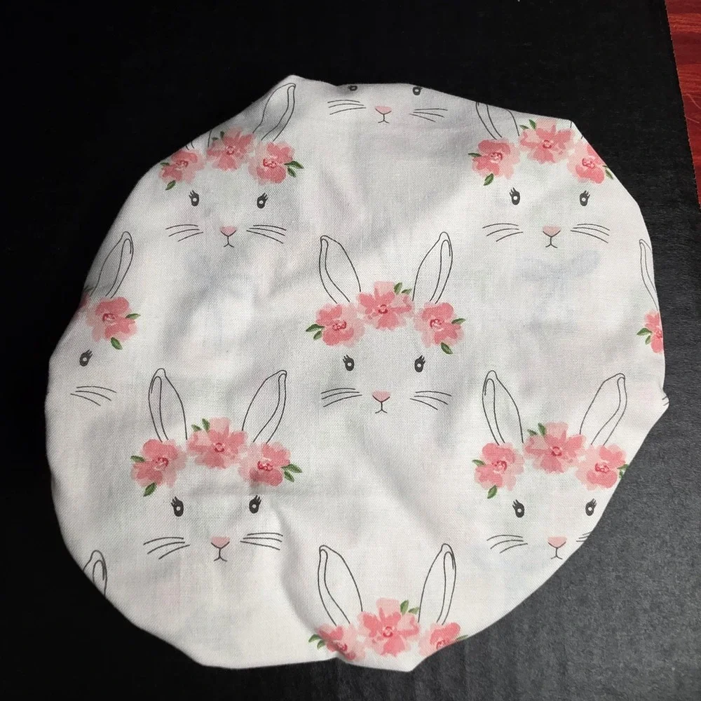 White Bunny Strawberries Blue Bows KitchenAid Mixer Mixing Bowl Cover Baking